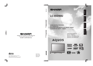 Manual Sharp AQUOS LC-65D90U LCD Television