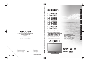 Mode d’emploi Sharp AQUOS LC-37B20E Téléviseur LCD