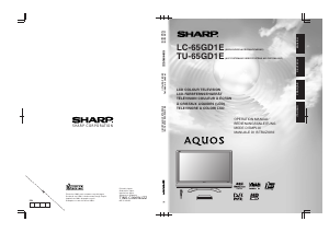 Mode d’emploi Sharp AQUOS TU-65GD1E Téléviseur LCD