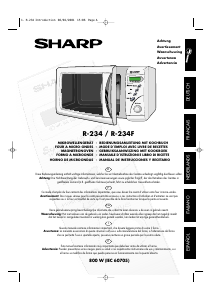 Manual de uso Sharp R-234F Microondas