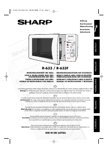 Manual de uso Sharp R-633 Microondas