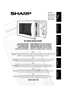 Bedienungsanleitung Sharp R-232F Mikrowelle