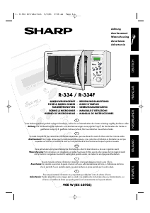 Manuale Sharp R-334F Microonde
