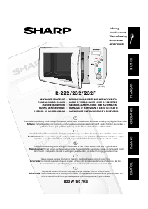 Mode d’emploi Sharp R-232 Micro-onde