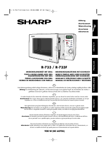 Manual de uso Sharp R-733F Microondas