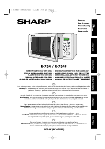 Mode d’emploi Sharp R-734F Micro-onde