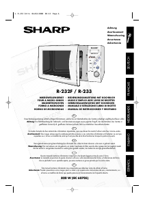 Manual de uso Sharp R-233 Microondas