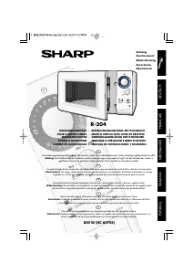 Manual Sharp R-204 Microwave