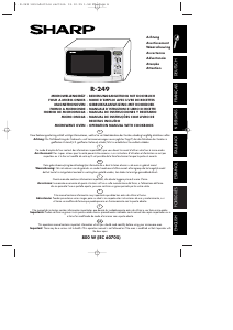 Manual Sharp R-249 Microwave