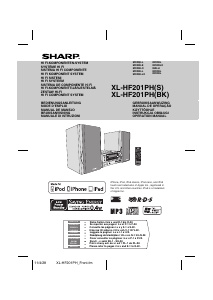 Manual Sharp XL-HF201PHBK Stereo-set