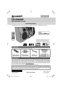 Manual Sharp CD-DH950 Stereo-set