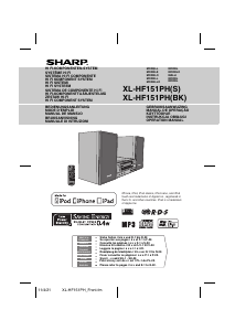 Manual Sharp XL-HF151PHS Stereo-set