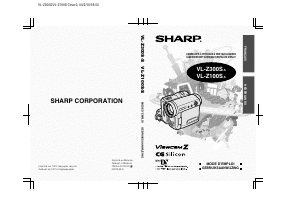 Mode d’emploi Sharp VL-Z100S-S Caméscope