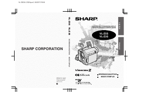 Mode d’emploi Sharp VL-Z5S Caméscope