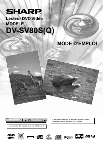 Mode d’emploi Sharp DV-SV80S(Q) Lecteur DVD