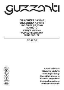 Instrukcja Guzzanti GZ 52DD Chłodziarka do wina