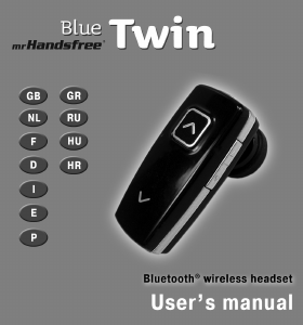 Manual de uso Mr.Handsfree Blue Twin Headset