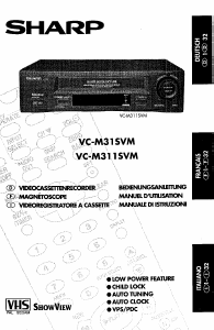 Mode d’emploi Sharp VC-M311SVM Magnétoscope