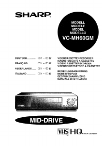 Mode d’emploi Sharp VC-MH60GM Magnétoscope