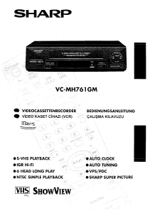 Mode d’emploi Sharp VC-MH761GM Magnétoscope