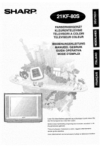 Mode d’emploi Sharp 21KF-80S Téléviseur