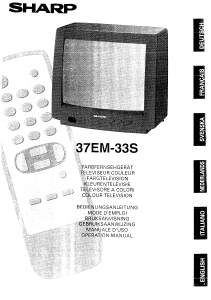 Mode d’emploi Sharp 37EM-33S Téléviseur