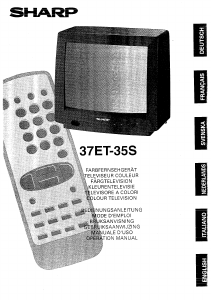 Mode d’emploi Sharp 37ET-35S Téléviseur