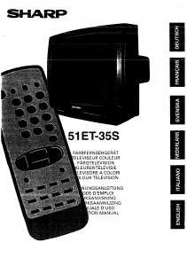 Mode d’emploi Sharp 51ET-35S Téléviseur