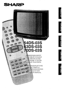 Mode d’emploi Sharp 63DS-03S Téléviseur