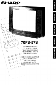 Mode d’emploi Sharp 70FS-57S Téléviseur