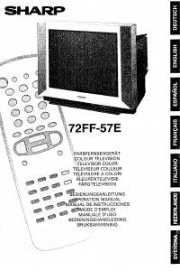 Mode d’emploi Sharp 72FF-57E Téléviseur