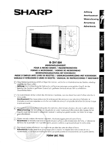 Mode d’emploi Sharp R-2V18H Micro-onde