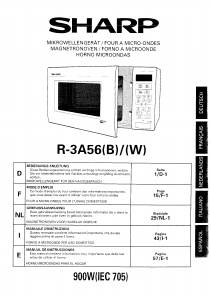 Mode d’emploi Sharp R-3A56W Micro-onde