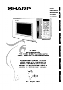 Mode d’emploi Sharp R-3A58 Micro-onde