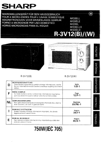 Mode d’emploi Sharp R-3V12W Micro-onde