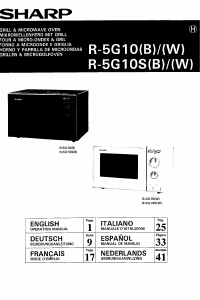 Manual de uso Sharp R-5G10SW Microondas