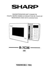 Mode d’emploi Sharp R-7C36 Micro-onde