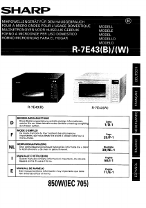 Mode d’emploi Sharp R-7E43W Micro-onde