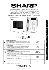 Mode d’emploi Sharp R-10H56 Micro-onde