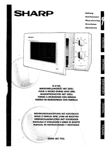 Mode d’emploi Sharp R-610A Micro-onde