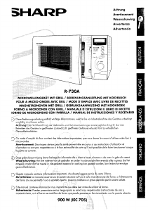 Mode d’emploi Sharp R-730A Micro-onde