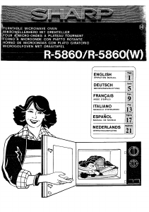 Manuale Sharp R-5860 Microonde