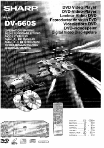 Mode d’emploi Sharp DV-660S Lecteur DVD