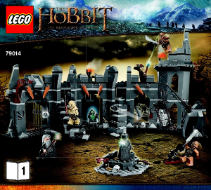 Manual Lego set 79014 The Hobbit Dol Guldur battle