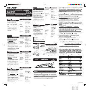 Manual de uso Sharp EL-421M Calculadora