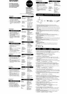 Manual de uso Sharp EL-2125E Calculadora