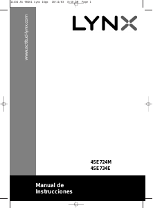 Manual de uso Lynx 4SE724M Secadora