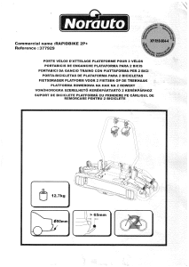 Használati útmutató Norauto Rapidbike 2P+ Kerékpáros ülés