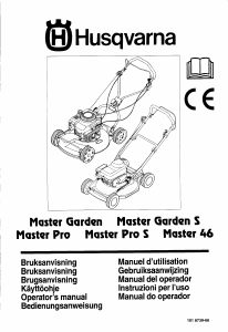 Bruksanvisning Husqvarna Master Garden Gräsklippare