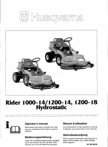 Manual Husqvarna Rider 1200-14 Lawn Mower